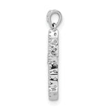 14k White Gold 1/10ct. Diamond Cross Pendant