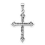 14k White Gold 1/4ct. Diamond Cross Pendant