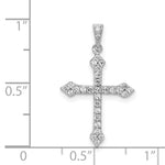 14k White Gold 1/4ct. Diamond Cross Pendant