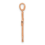 14k Rose Gold Diamond Pendant