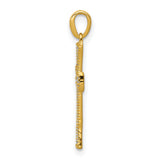 14k  1/10ct. Diamond Cross Pendant