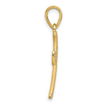 14k  1/4 Diamond Cross Pendant