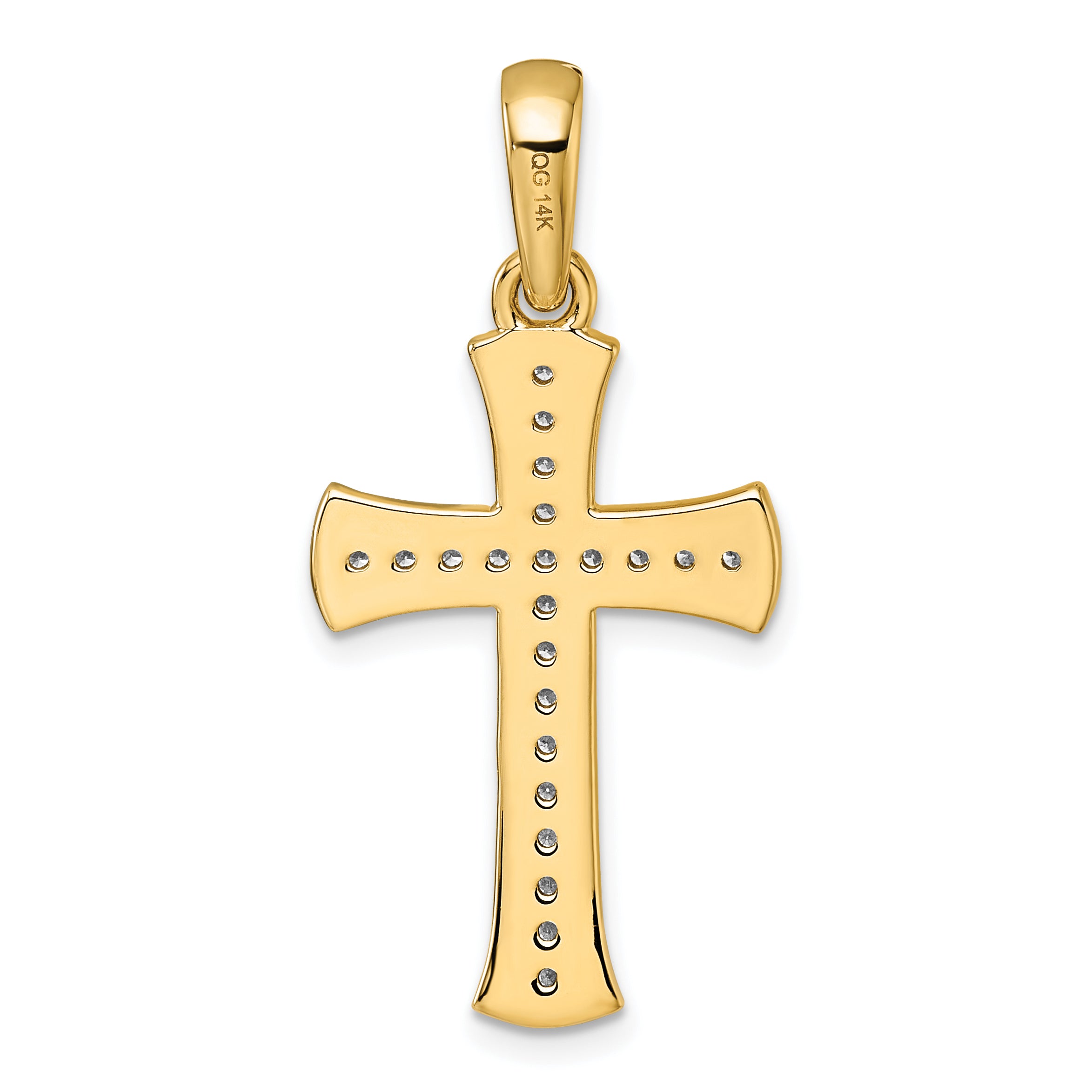 14k  3/8ct. Diamond Cross Pendant