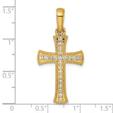 14k  3/8ct. Diamond Cross Pendant