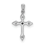 14k White Gold 1/15ct. Diamond Cross Pendant