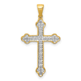 14k 1/10ct. Diamond Cross Pendant