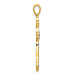14k 1/10ct. Diamond Cross Pendant