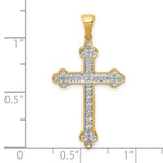 14k 1/10ct. Diamond Cross Pendant
