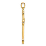 14k 1/4ct. Diamond Cross Pendant