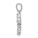 14k White Gold 1/6ct. Diamond Cross Pendant