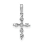 14k White Gold 1/6ct. Diamond Cross Pendant