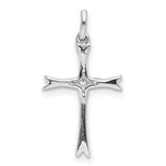 14k White Gold 1/15ct. Diamond Cross Pendant
