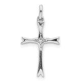 14k White Gold 1/15ct. Diamond Cross Pendant
