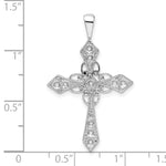 14k White Gold Passion Cross Mounting