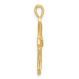 14k Cross w/ Heart Center Pendant Mounting