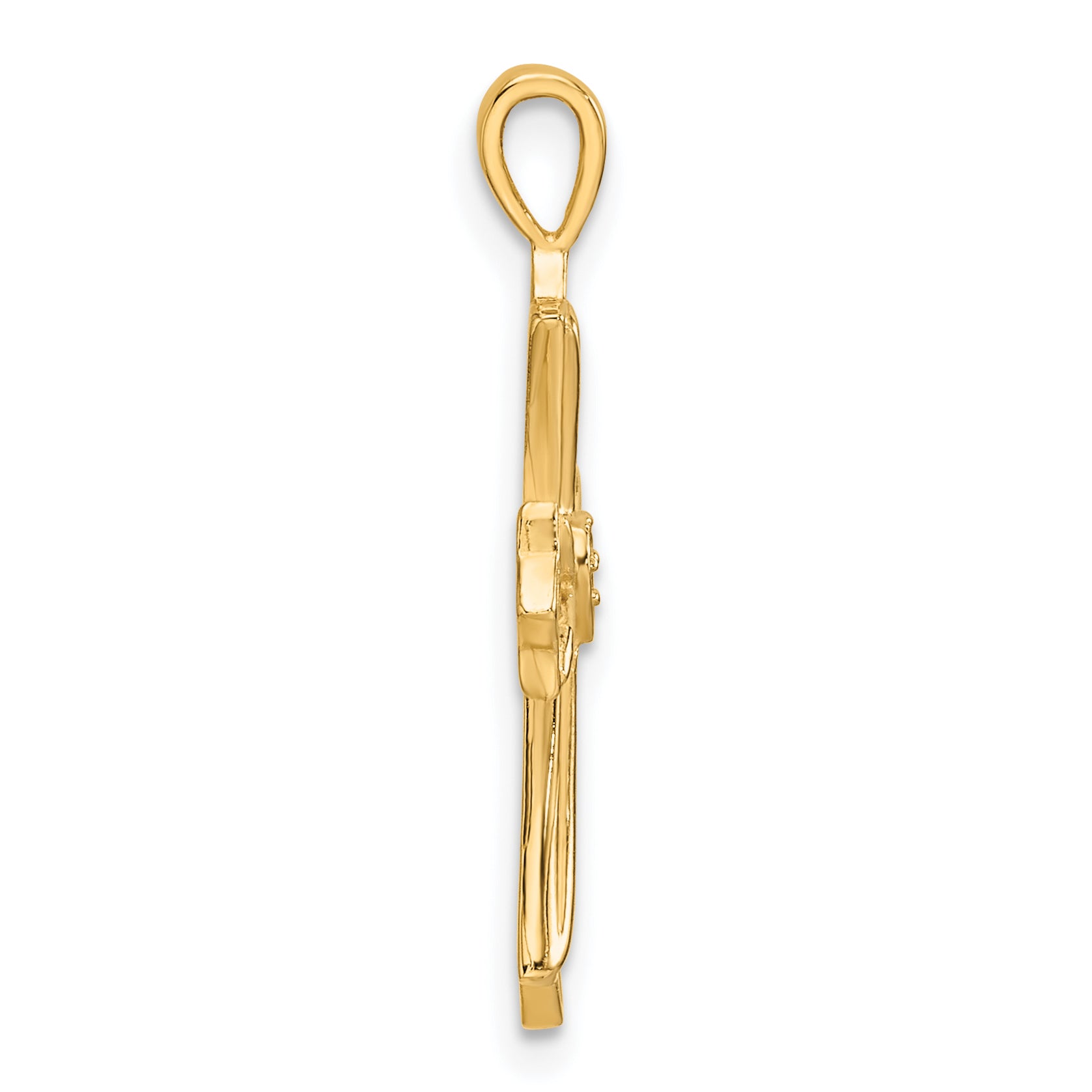 14k Cross w/ Heart Center Pendant Mounting