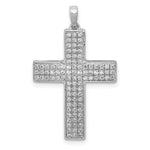 14k White Gold 1/2ct. Diamond Latin Cross Pendant