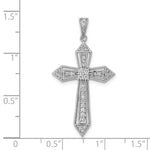 14k White Gold 1/3ct. Diamond Passion Cross Pendant