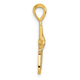 14k Diamond Cross Pendant
