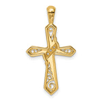 14k 1/20ct. Diamond Cross Pendant