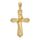 14k 1/20ct. Diamond Cross Pendant