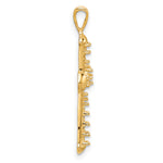 14k Passion Cross Pendant Mounting
