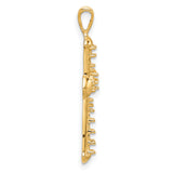 14k Passion Cross Pendant Mounting