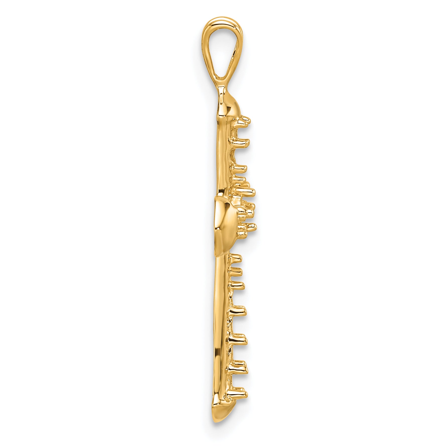 14k Passion Cross Pendant Mounting