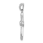14k White Gold 1/10ct. Diamond Cross Pendant