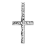 14k White Gold 1 1/10ct. Diamond Latin Cross Pendant