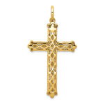 14k Diamond Budded Cross Pendant