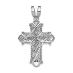 14k White Gold 7/8ct. Diamond Cross Pendant