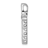 14k White Gold 3/8ct. Diamond Cross Chain Slide