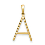14K Diamond Letter A Initial Pendant