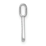 14K White Gold Diamond Letter A Initial Pendant