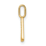14K Diamond Letter A Initial Pendant