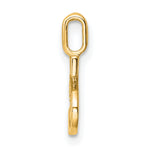 14k Diamond Letter S Initial Pendant
