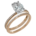 Wedding Set in 18k Gold with Diamonds