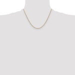 14k 2.0mm Tri-color Gold PavÃ© Valentino Chain