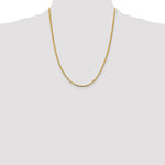 14k 2.75mm Tri-color Gold PavÃ© Valentino Chain