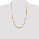 14k 2.75mm Tri-color Gold PavÃ© Valentino Chain