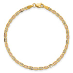 14k 2.75mm Tri-color Gold PavÃ© Valentino Chain