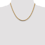 14k 3.8mm Tri-color Gold PavÃ© Valentino Chain