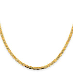 14k 3.8mm Tri-color Gold PavÃ© Valentino Chain