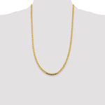 14k 3.8mm Tri-color Gold PavÃ© Valentino Chain