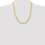 14k 4.65mm Tri-color Gold PavÃ© Valentino Chain