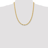 14k 4.65mm Tri-color Gold PavÃ© Valentino Chain