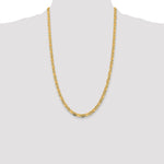 14k 4.65mm Tri-color Gold PavÃ© Valentino Chain