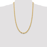 14k 4.65mm Tri-color Gold PavÃ© Valentino Chain