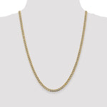 14k 4.3mm Semi-solid with Rhodium PavÃ© Curb Chain